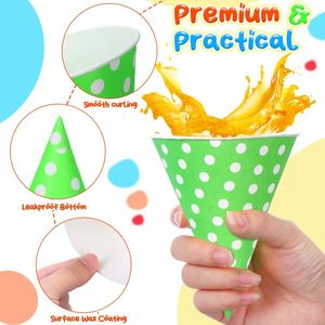 Nhà máy tùy chỉnh in ấn Kraft bao bì thực phẩm phân hủy sinh học slushy <span class=keywords><strong>Ice</strong></span> <span class=keywords><strong>Cream</strong></span> giấy <span class=keywords><strong>Cone</strong></span> - Product Image 2