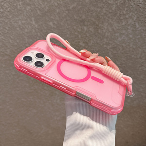 <span class=keywords><strong>2025</strong></span> Matte Da Cảm Ứng Rõ Ràng PC + TPU Armor Dây Đeo Cổ Tay Trường Hợp Đối Với iPhone 13 14 15 16 Cộng Với Pro Max Điện Thoại Di Động Trường Hợp Với Dây Đeo - Product Image 6