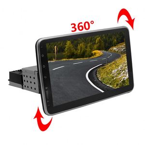 Estéreo de coche Android Universal GPS cámara trasera 1 Din 10 ''IPS pantalla táctil Dvd MP5 reproductor giratorio 360 grados Radio de coche - Product Image 2