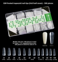 Ongles en gel souple en gros, couvrance totale, formes amande, cercueil, stiletto, French, transparents, en acrylique, 500 pièces, fournisseur avec logo personnalisé