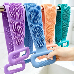 Brosse de Douche Exfoliante et Massante en Silicone avec Logo Personnalisé pour le Corps, Nettoyage en Profondeur pour Adultes, <span class=keywords><strong>Nettoyant</strong></span> Corporel pour la Maison - Product Image 4