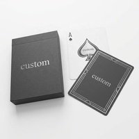 Baraja de Póker Personalizada con Relieve en Plata, Impresión CMYK a 4 Colores, Núcleo Azul, Regalo Premium para Promoción Corporativa