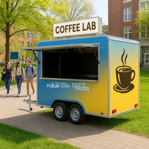 Équipements de cuisine pour camions, remorques de rue, remorques mobiles pour boissons, fourgons de restauration entièrement équipés, remorques mobiles pour glaces et aliments - Product Image 1