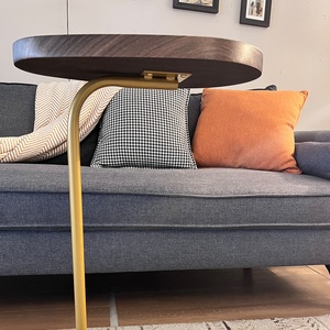 <span class=keywords><strong>VASAGLE</strong></span>-Table d'Appoint de Canapé Moderne Type C avec Cadre en Métal Doré, Mobilier de Salon KD, Facile à Assembler, Table Basse Antique - Product Image 6