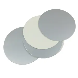 Silber Aluminium Wärme induktion dichtung folie für Kunststoff-und Glasflaschen und Gläser 20mm 24mm 32mm 34mm 38mm 44mm 48mm PET-Schraub verschluss