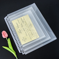 Pochette de classement transparente en PP A4 A5 B5 avec boucle de déverrouillage latérale, pour feuilles mobiles verticales et horizontales, idéale pour l'école et le bureau