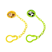 Chaîne colorée confortable avec perles scintillantes pour sucette, chaîne de sucette, attache en silicone pour sucette pour bébé
