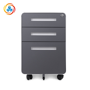 Office Workshop <b>Panel</b> Filing Cabinet Low Table Three Drawers Storage Mobile A4 Hanging Modern Minimalist Steel Fire Protection - Product Image 1