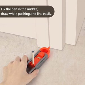 Gabarit de contour réglable et verrouillable (alliage d'aluminium, plastique ABS) – Outil de mesure précis pour le travail du bois, traçage de profilés - Product Image 2