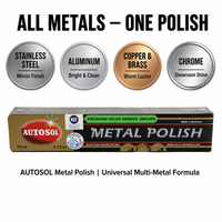 Autosol German Liquid Metal Polish Compound, produit d'entretien industriel pour l'élimination de la rouille et de l'oxydation, cire de polissage pour surfaces métalliques.
