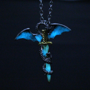 Kalung Pedang Pterosaurus Gaya Vintage, Kalung Baja Anti Karat untuk Pria, Kalung <span class=keywords><strong>Rock</strong></span> Fashion, Stok Besar - Product Image 6