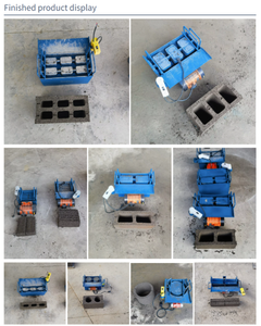 Manual Small Mobile <b>Cement</b> Hollow Brick-<b>Making</b> <b>Machine</b> Household Non-Fired with Efficient Motor Core Component Included - Product Image 4