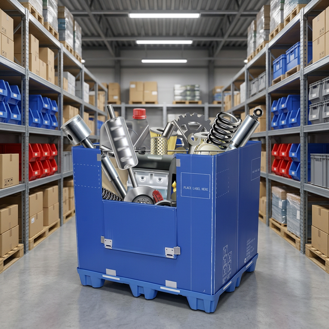 Hevy Duty Automotive Large Industrial Pp Collapsible Plastic Corrugated Pallet Boxes with Best Price