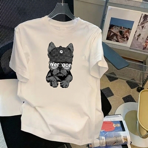 Short-sleeved Men's Summer Casual Loose Pure Cotton Cartoon Print Breathable <strong>T</strong>-<strong>shirt</strong> for Teenagers' Fashion Brand Top Instagram - Product Image 5