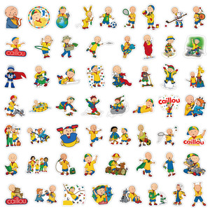 55 pièces nouveau dessin animé <span class=keywords><strong>Caillou</strong></span> Graffiti bricolage autocollants décoratif tasse guitare ordinateur portable bagages vinyle étanche autocollants - Product Image 5