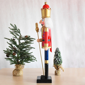 Wholesale Customize Handcraft 90cm 3ft Wooden <b>Nutcracker</b> Ornaments for <b>Outdoor</b> Christmas Decoration - Product Image 4