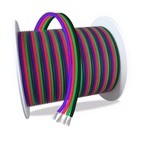 Câbles d'extension Glad 100 pieds RGB à 4 fils torsadés 4PIN 22AWG IP20 pour LED, cuivre étamé, pour LED RGB 3528 5050