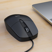 Ratón Óptico con Cable DM K5, Ergonómico, Portátil, 1000-1200-1600 DPI, Interfaz USB, Ratón para Computadora, PC, Portátil, LED, Derecho, en Existencia