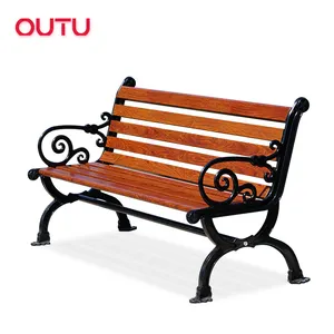 OUTU outdoor furniture traditional patio park wooden seating bench