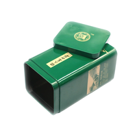 Boîte en métal carrée hermétique personnalisée avec couvercle, pour le stockage de nourriture, de thé, de café, de poudre de matcha, d'épices, d'herbes, pour la cuisine