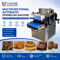 Machine automatique Yucho pour la saupoudrage et la décoration de gâteaux, idéale pour le sucre, la noix de coco et les pâtisseries.