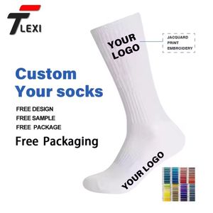 جوارب رياضية للرجال من القطن الأبيض والبوليستر قابلة للتخصيص ، جوارب الكاحل/الوسط/الطاقم/الركبة للاستخدام مرة واحدة للبيع بالجملة من الشركة المصنعة - Product Image 5