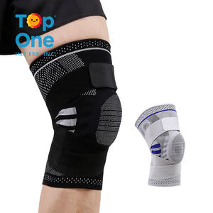 Top One personnalisé Compression élastique sport coude et genou orthèse de protection Silicone Pad Joint Guard pour la saison de printemps - Product Image 1
