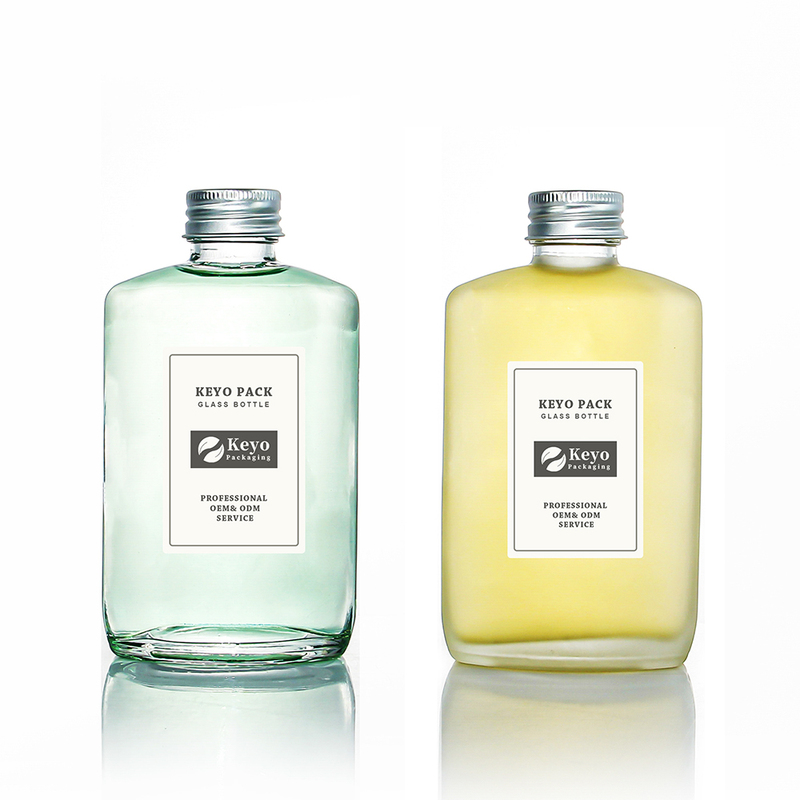 Wholesale 200ml Transparent Flat Glass Beverage