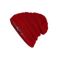 Gorros Unisex Personalizados al por Mayor con Logotipo, Gorro de Punto Grueso con Forro Polar, Térmico, Cálido, Informal, de Gran Tamaño, para Invierno
