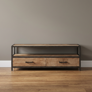 Mueble de TV Móvil de Metal con Altura Ajustable, Estilo Industrial, para Sala de Estar, Hogar u Oficina - Product Image 3