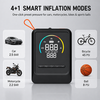 Pompe à air sans fil portable ABS avec LOGO personnalisé, double écran HD, gonfleur rechargeable à arrêt automatique 150 PSI pour gonflage rapide de voiture