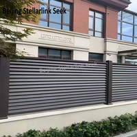 Panneaux de clôture en aluminium anti-rouille, norme australienne, modernes, à lattes horizontales, pour l'intimité, personnalisables pour les zones côtières et les villas