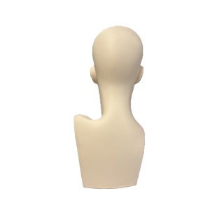 Cabeza de Maniquí Femenina Realista de Cuello Largo Profesional de PVC Barata al por Mayor con Hombros <span class=keywords><strong>y</strong></span> Maquillaje para Exhibición de Pelucas - Product Image 3