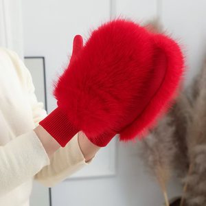 <span class=keywords><strong>Gants</strong></span> acryliques chauds d'hiver pour femmes Belle tendance <span class=keywords><strong>en</strong></span> <span class=keywords><strong>laine</strong></span> <span class=keywords><strong>en</strong></span> peluche Preuve du froid et populaire - Product Image 1
