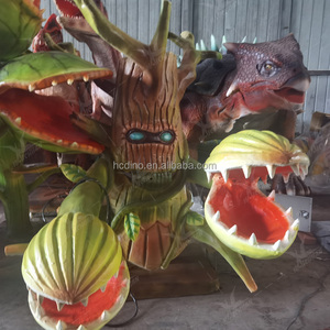 Personalizzabile realistico meccanico modello di fiore uomo colorato che mangia Halloween Animatronic pianta statua per la casa del giardino parco decorazione - Product Image 3