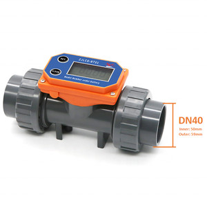 Dijiang DN40 điện tử nước <span class=keywords><strong>Flow</strong></span> Meter truy cập đầu ra xung tín hiệu 50-750lpm tốc độ dòng chảy tuabin <span class=keywords><strong>Flow</strong></span> Meter LCD hiển thị - Product Image 2
