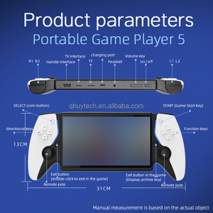 Consola <span class=keywords><strong>de</strong></span> <span class=keywords><strong>Juegos</strong></span> Portátil Qbuy HC8000 <span class=keywords><strong>de</strong></span> 7.0 Pulgadas con 15000 <span class=keywords><strong>Juegos</strong></span>, Compatible con Emuladores <span class=keywords><strong>de</strong></span> <span class=keywords><strong>PSP</strong></span> y 3200mAh, Consolas <span class=keywords><strong>de</strong></span> Videojuegos Linux HC800 - Product Image 6