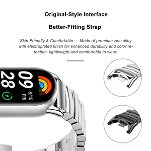 Decoraciones Magnéticas Intercambiables de Acero Inoxidable para <span class=keywords><strong>Xiaomi</strong></span> Smart <span class=keywords><strong>Band</strong></span> <span class=keywords><strong>7</strong></span> 8 9 10, Diseño Moderno y Elegante - Product Image 3