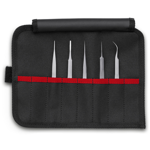Ensemble de pinces de précision, Kit d'outils professionnels en acier inoxydable, 5 pièces, pour la réparation de bijoux électroniques - Product Image 1