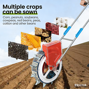 Semoir manuel à double rangée, planteur à pousser à la main, engrenage moteur pour une plantation à haute productivité de maïs, <span class=keywords><strong>haricots</strong></span> <span class=keywords><strong>verts</strong></span>, coton (5-7 buses) - Product Image 3