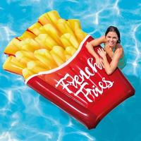 Nouvelle conception Intex 58775, flotteur de piscine gonflable en forme de frites, 1,75 m x 1,32 m