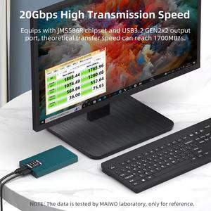 Carcasa Externa de Aluminio Tipo C para Unidad de Estado Sólido PCIE, Compatible con OEM, USB3.<span class=keywords><strong>2</strong></span> Gen <span class=keywords><strong>2</strong></span> 20Gbps, Nvme M.<span class=keywords><strong>2</strong></span> SSD - Product Image 6
