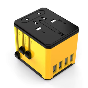 Phổ Loại C + 4 USB thông minh sạc điện cắm ổ cắm ABS Travel Adapter - Product Image 3