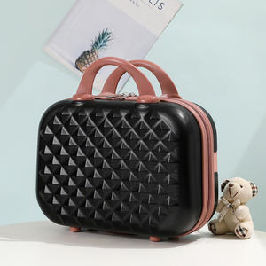 Mini estuche cosmético de mano Retro con cremallera de 14 pulgadas Unisex, caja de regalo de equipaje para niños de Material ABS para padres e hijos - Product Image 2