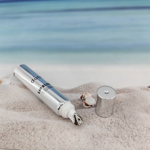 Customer Customized D19mm <b>Small</b> Aluminum <b>Plastic</b> Tube High Glossy ABL/PBL Eyes Cream Lip Elixir Tube Metal Head And Silver Cap - Product Image 2