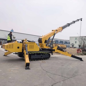 12 tấn Mini Crawler <span class=keywords><strong>Crane</strong></span> theo dõi cần cẩu thủy lực Crawler Telescopic Boom Spider <span class=keywords><strong>Crane</strong></span> để bán - Product Image 3