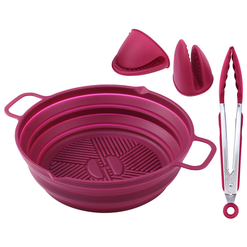 Burgundy(1 pot+1 tong+2 mitts)