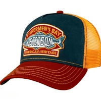 Nueva Gorra de Béisbol Unisex de 6 Paneles con Malla Transpirable y Combinación de Colores, Gorra Trucker con Bordado Transfronterizo