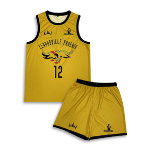 Conjunto de Uniforme de Baloncesto Personalizado de Secado Rápido, Spandex/Poliéster, Unisex, Tallas XS-XXL, Ropa Deportiva Transpirable, Impresión por Transferencia de Calor para Club - Product Image 1