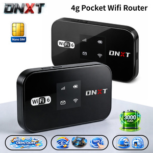 Router WiFi Portatile DNXT WiFi6 300Mbps 4G con Slot per Scheda SIM, Modem Tascabile WPS, Router AP Mifi 4G LTE per Uso in Viaggio - Product Image 1